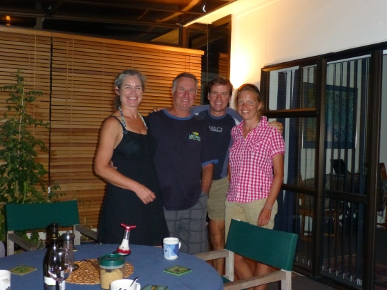 With Toni and Llewyn after another great evening with great wine and food